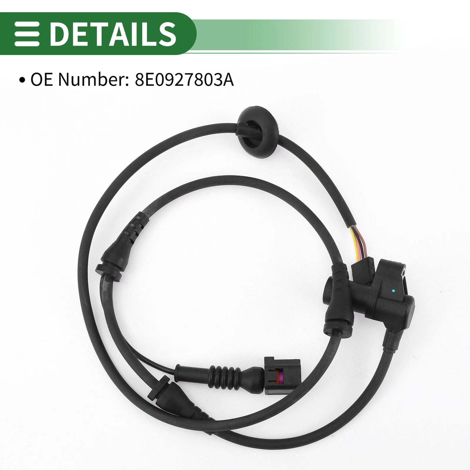 ABS Wheel Speed Sensor for Audi A4 B6 (2001–2005) 8E0927803A/8E0927803