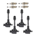 Set of 4 Ignition Coils and Spark Plugs for Nissan Sentra L4 1.8L (2002–2006)