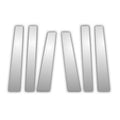 6Pc Chrome Pillar Post Covers for 2011-2022 Toyota Sienna - P6637A