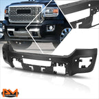 Front Bumper Face Bar for GMC Sierra 2500 3500 HD (2015–2019) w/ Parking Sensor Holes