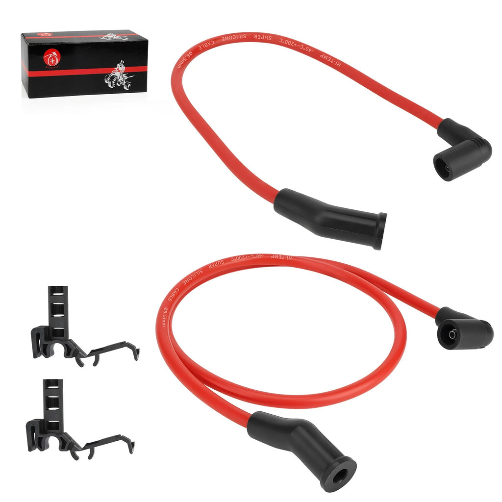2X Spark Plug Wire Cap for FLHTC Electra Glide Classic (2009–2013)