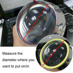 70MM 12V LED Halo Ring DRL Fog Headlights for Universal Car