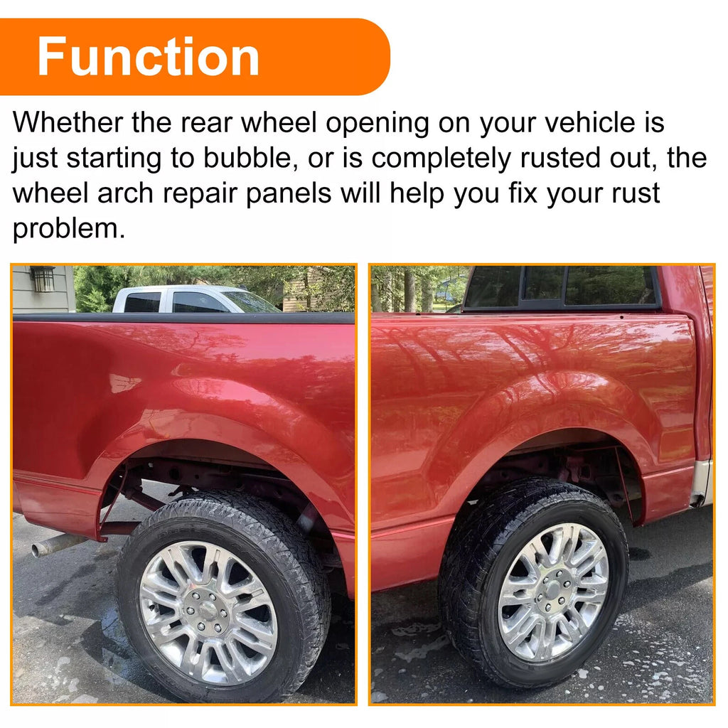 Pair Upper Wheel Arch Repair Panels for Ford F150 Crew Cab (2004–2008)