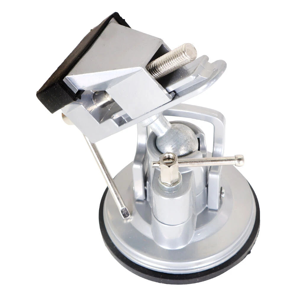 360-Degree Rotating Vacuum Base Vise 3.15 Inch Steel
