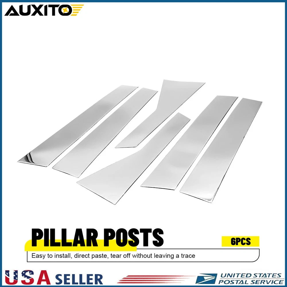 Set of 4 Chrome Pillar Covers for Cadillac XT5 (2017–2024)