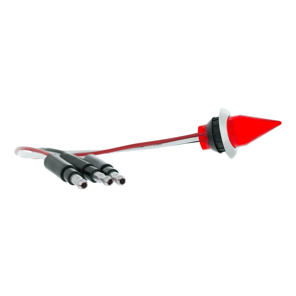 Dual Function Mini Spike Light Red LED with SS Bezel for Clearance Marker