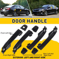 Set of 4 Door Handles for Toyota Camry (2012–2017) - Black Exterior