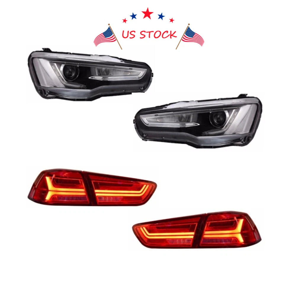 Set of 2 LED Tail Lights for Mitsubishi Lancer EVO X (2008-2017)