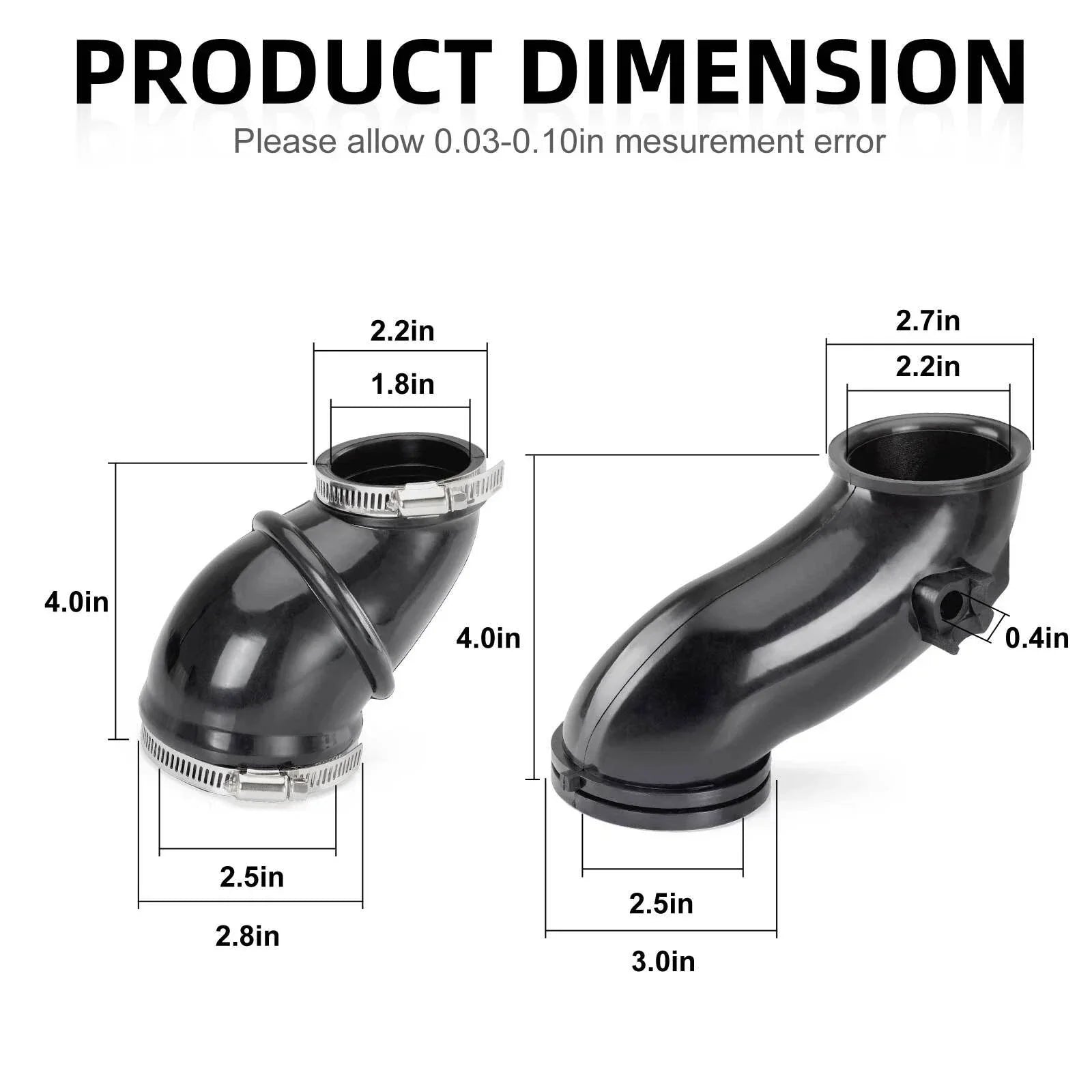 air box to carburetor intake boot for Yamaha Wolverine 350 (1995–2005)