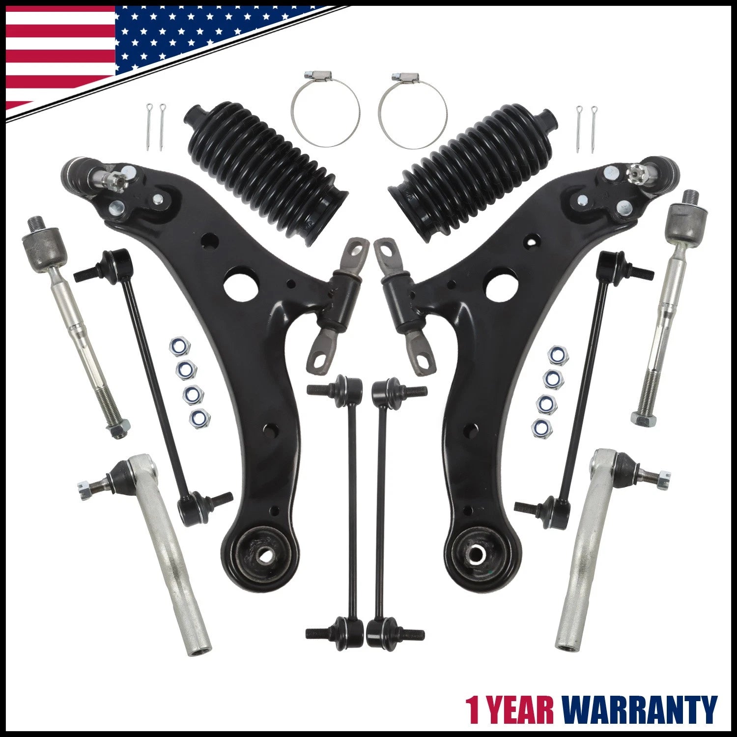 Front Lower Control Arm Tie Rod Sway Bar Link for Toyota Camry (2012–2017)