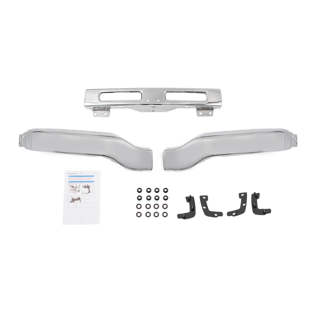 Front Bumper Face Bar for GMC Sierra 1500/Classic (2003–2007) W/ Fog Hole Steel