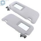 Set of 2 Sun Visors for Toyota Corolla (2009–2013) Gray with Mirror