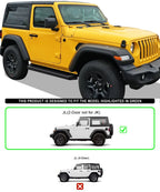 Running Boards for Jeep Wrangler JL 2Dr (2018-2026) - Black