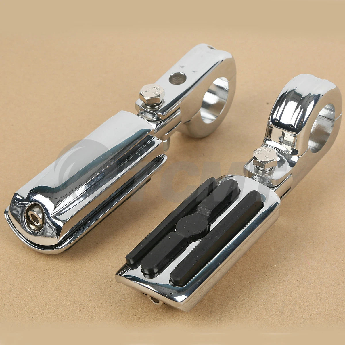 1 1/4" Engine Guard Highway Bar Footpeg Mount Clamp for Harley Yamaha Suzuki