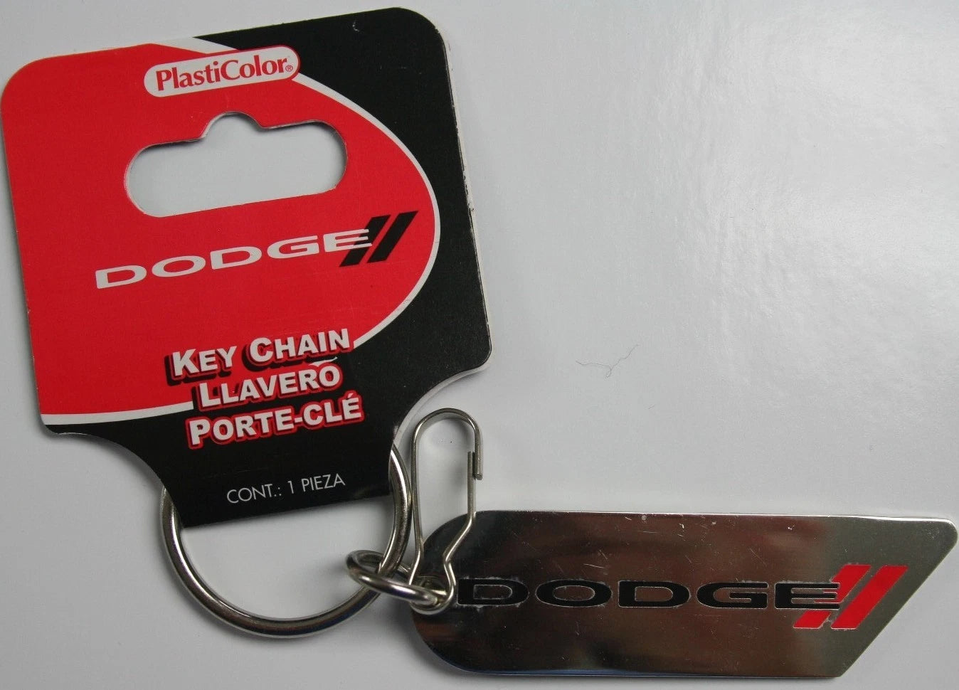 Keychain Holder Badge Clip for Chrysler RAM (Leather, Mopar)