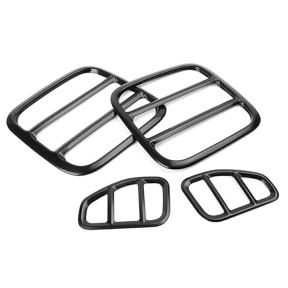 Set of 4 Iron Tail Light Lamp Cover Trim Frame for Jeep Renegade (2015–2016)