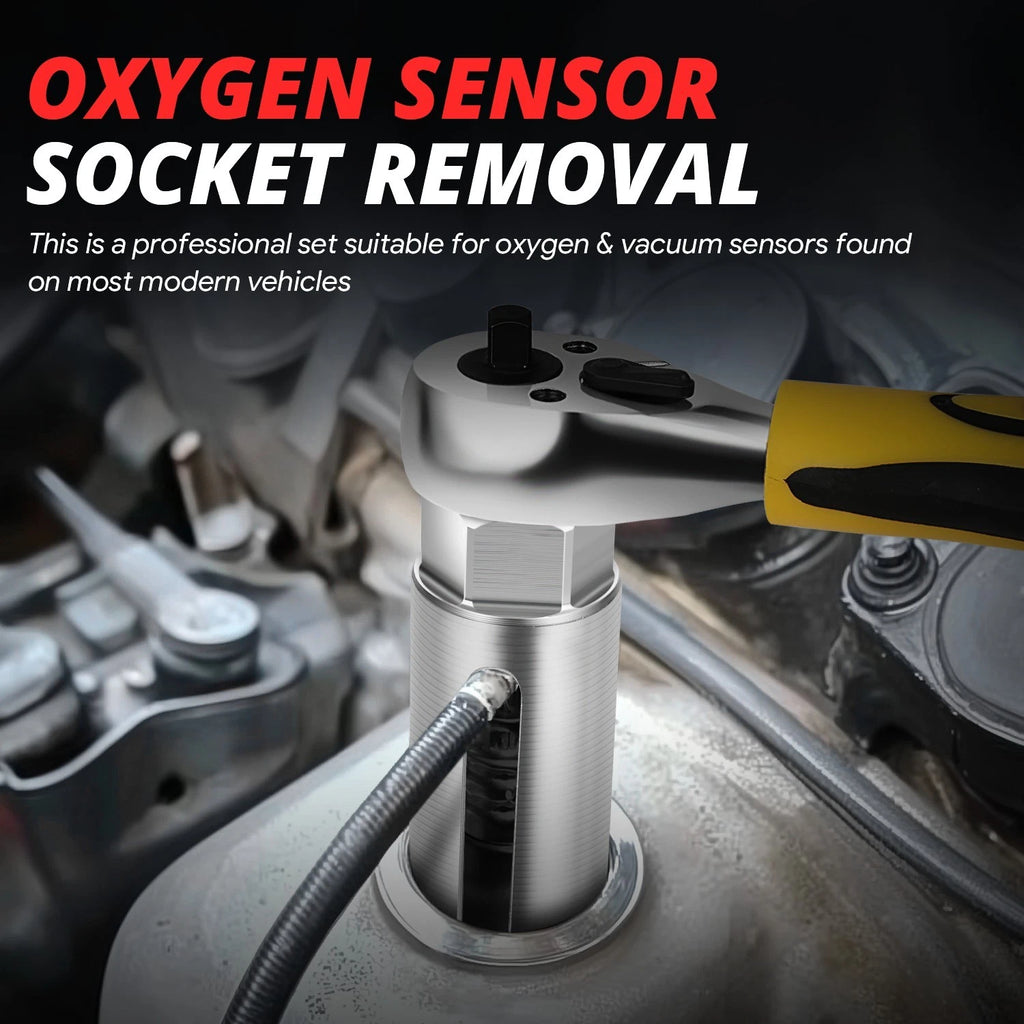 5-Pcs Oxygen Sensor Socket Removal Tool Set for Automotive (Universal)