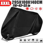 3XL Waterproof Motorcycle Cover for Bikes (116×43×55in)