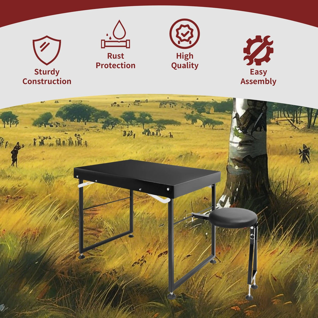 Shooting Table with Padded Seat for Long Range Shooting