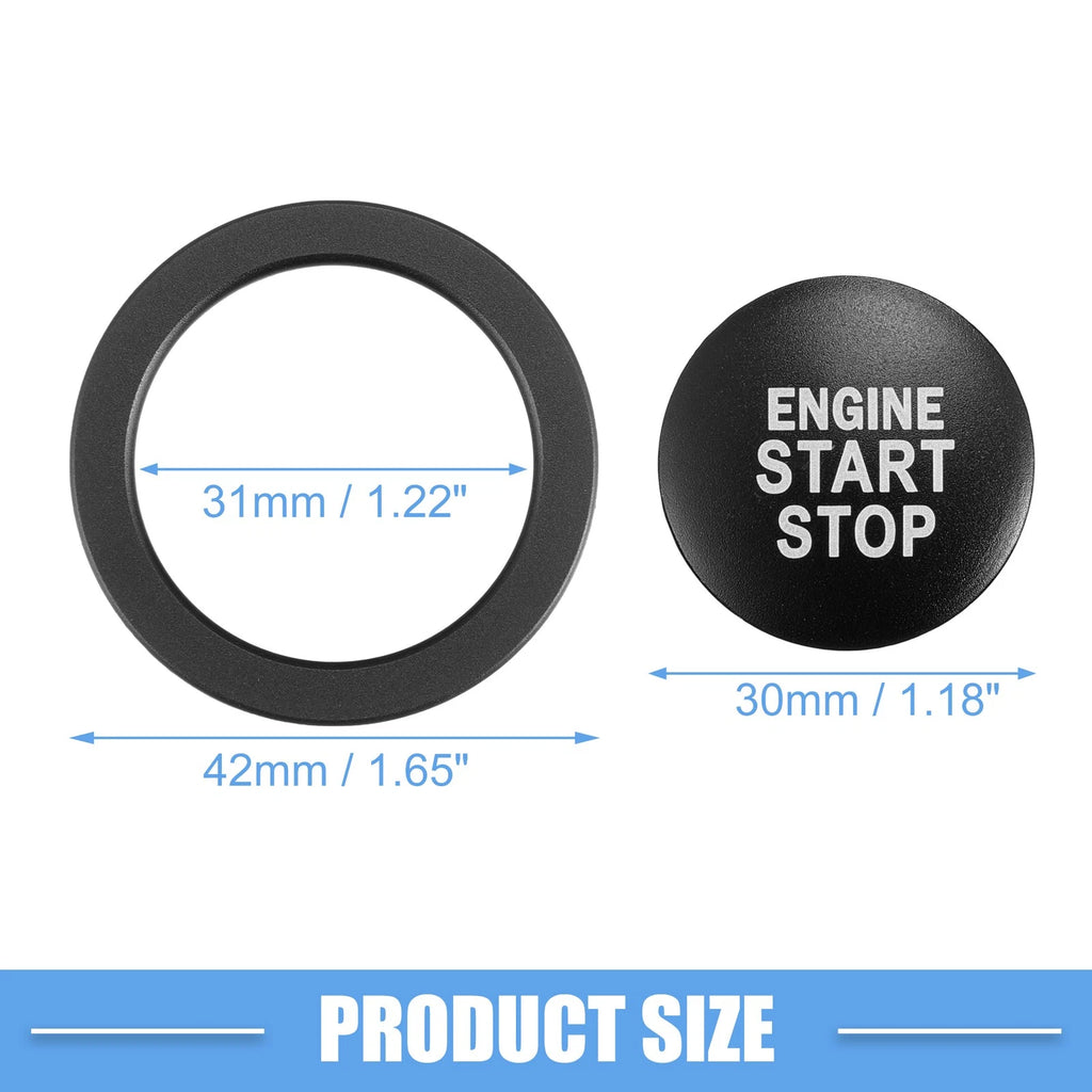 Start Stop Ignition Button Cover Decal for Toyota Camry Prius RAV4 Corolla (2012–2023)