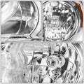 Pair of Chrome Housing Amber Corner Headlights for Toyota Corolla (2011–2013)