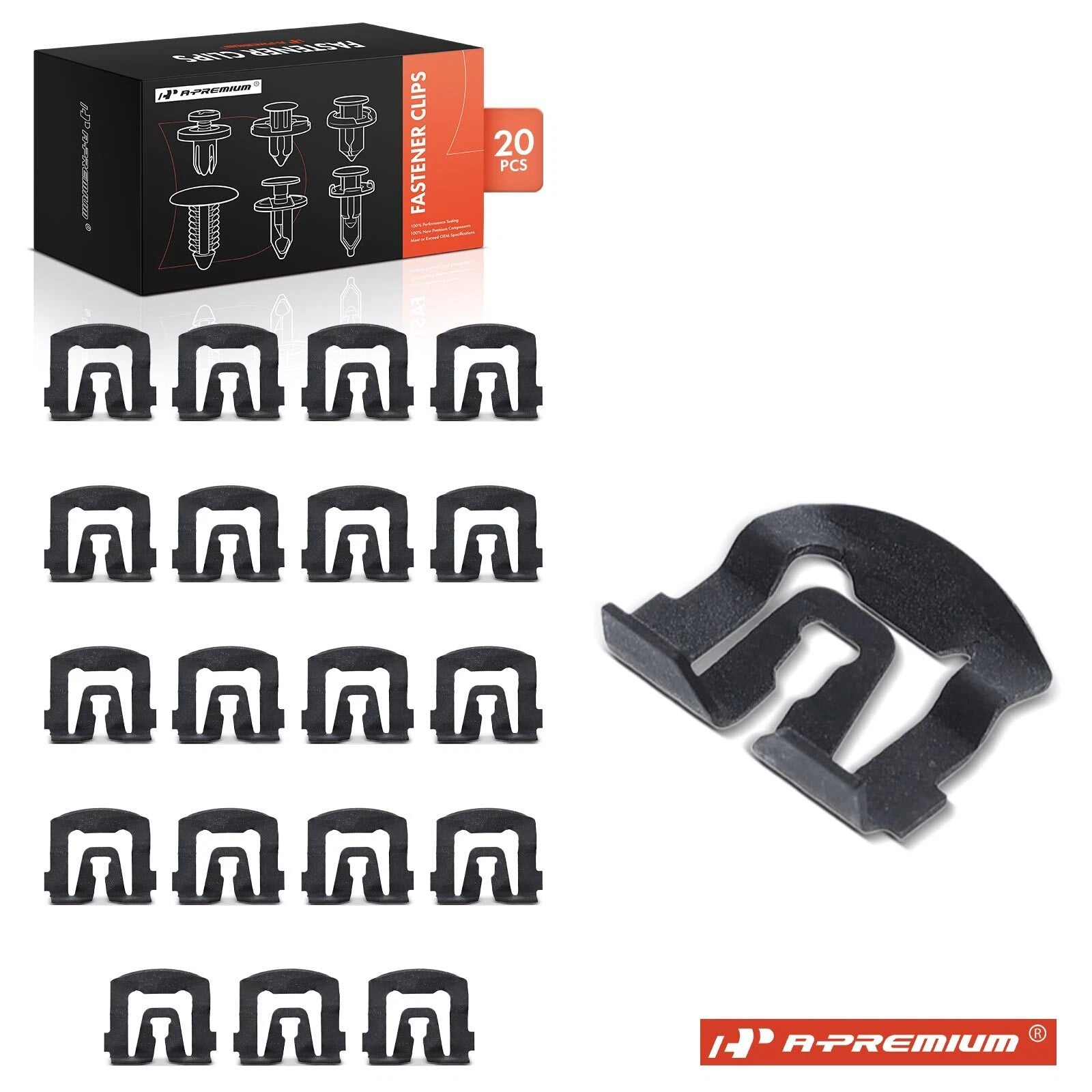 20Pcs Metal Window Reveal Moulding Clip Retainer for Ford Mercury 