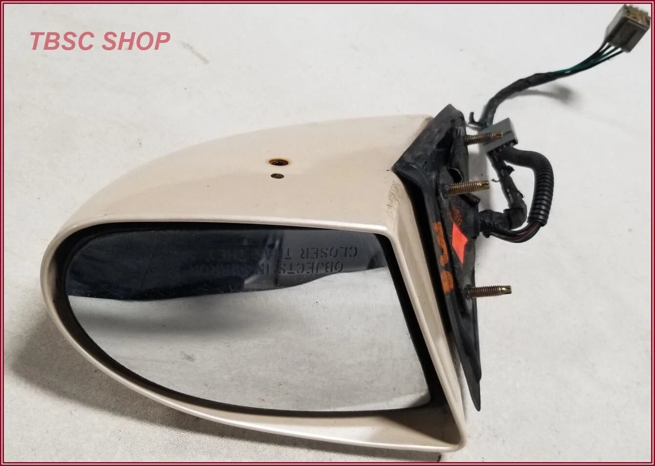 Mirror Assembly for Lincoln Mark VIII (1993–1996) Passenger Side White Opal