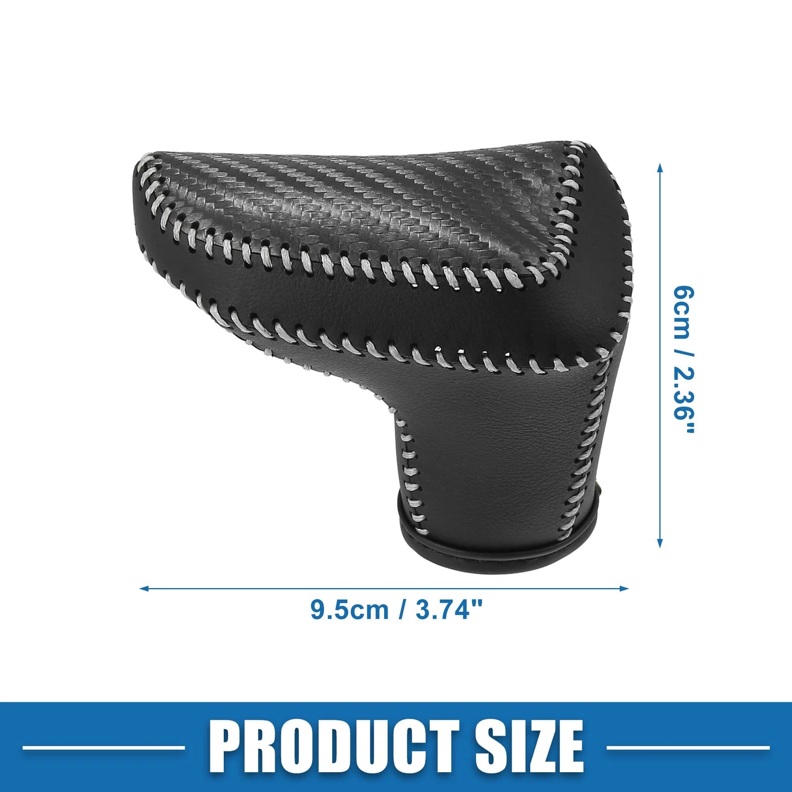 Automatic Gear Shift Knob Cover for Hyundai Elantra (2021–2023) Black Gray