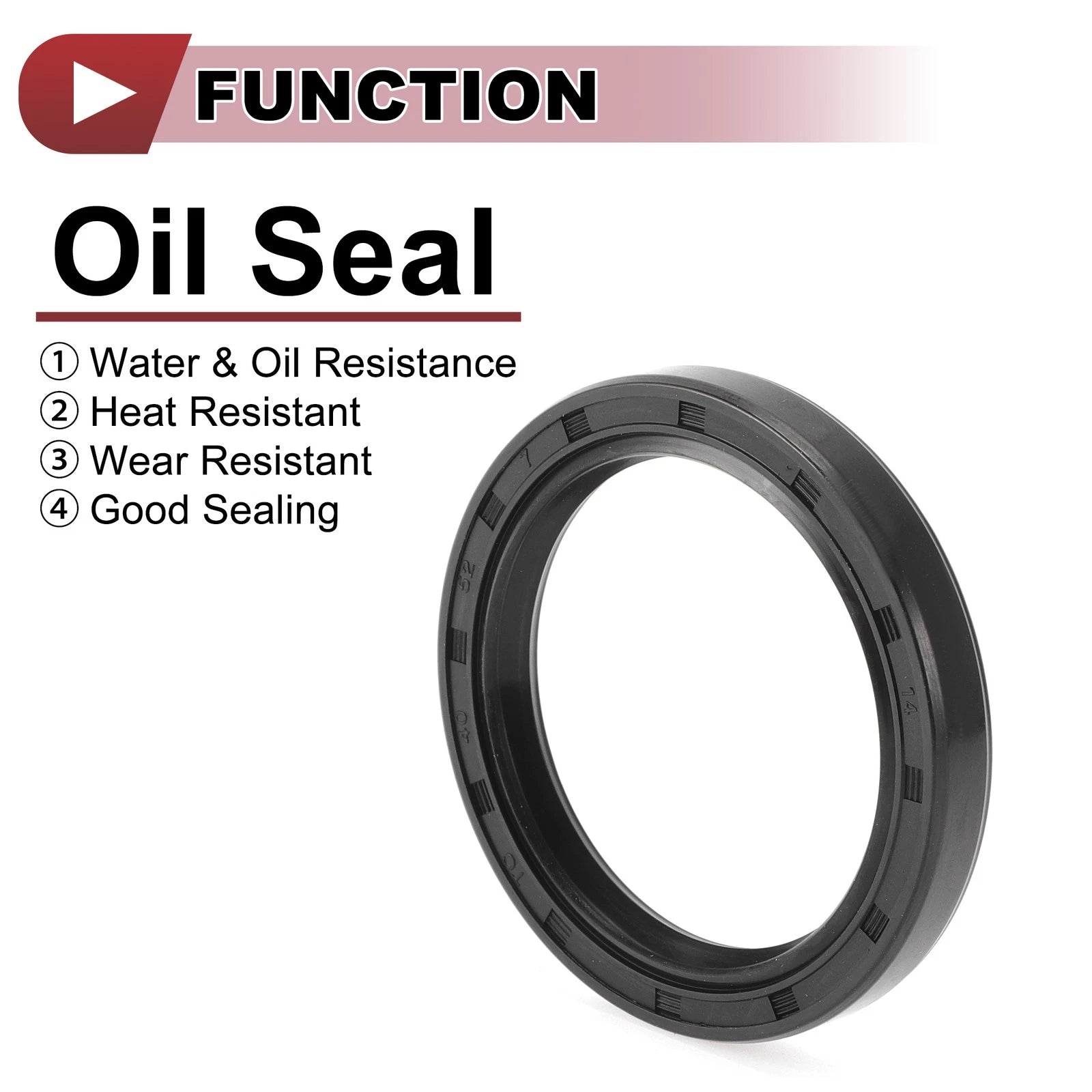 Set of 5 Rotary Shaft Oil Seals 40x52x7mm Nitrile Rubber