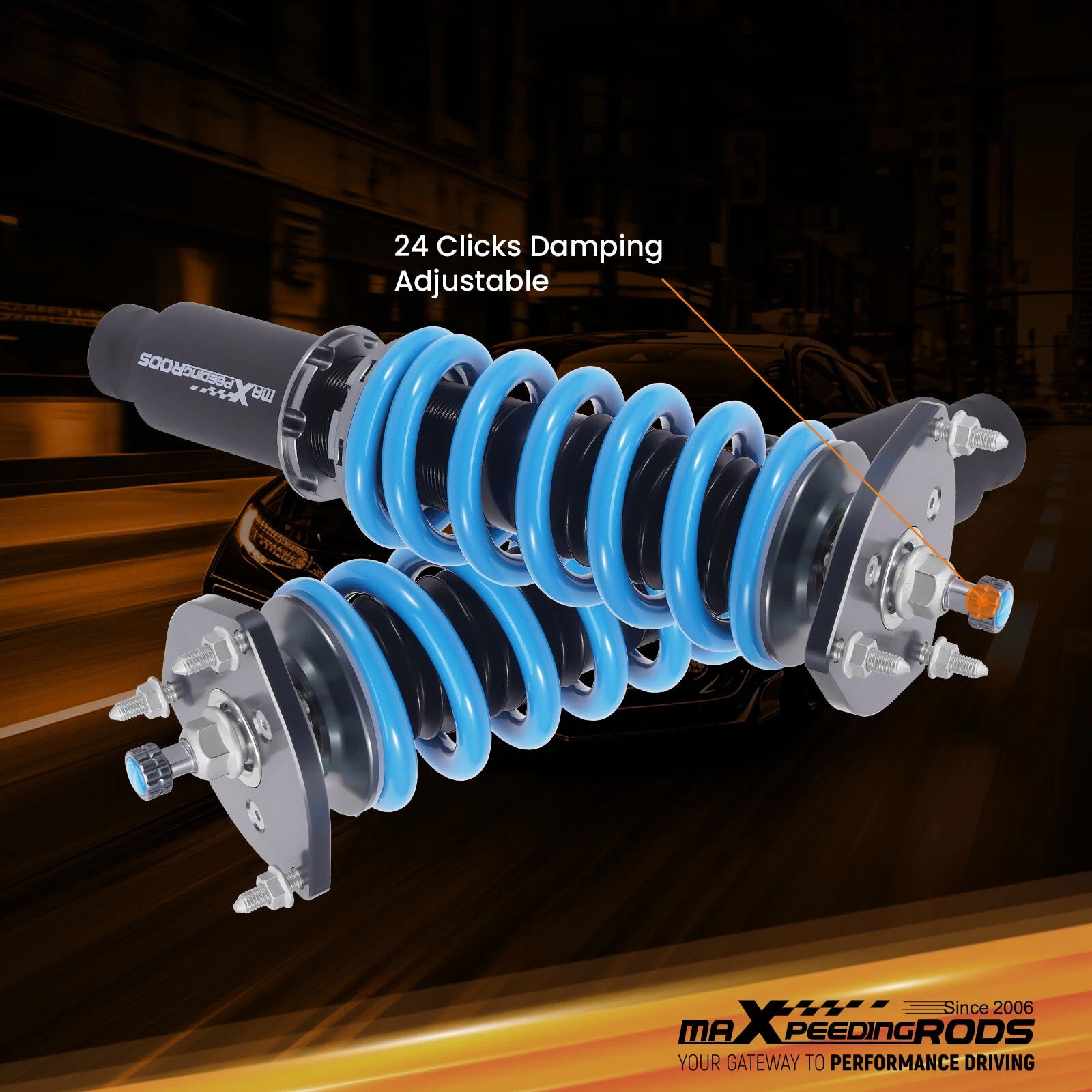 24 Way Adjustable Coilovers Lowering Kit for Infiniti Q50 (2014–2024)