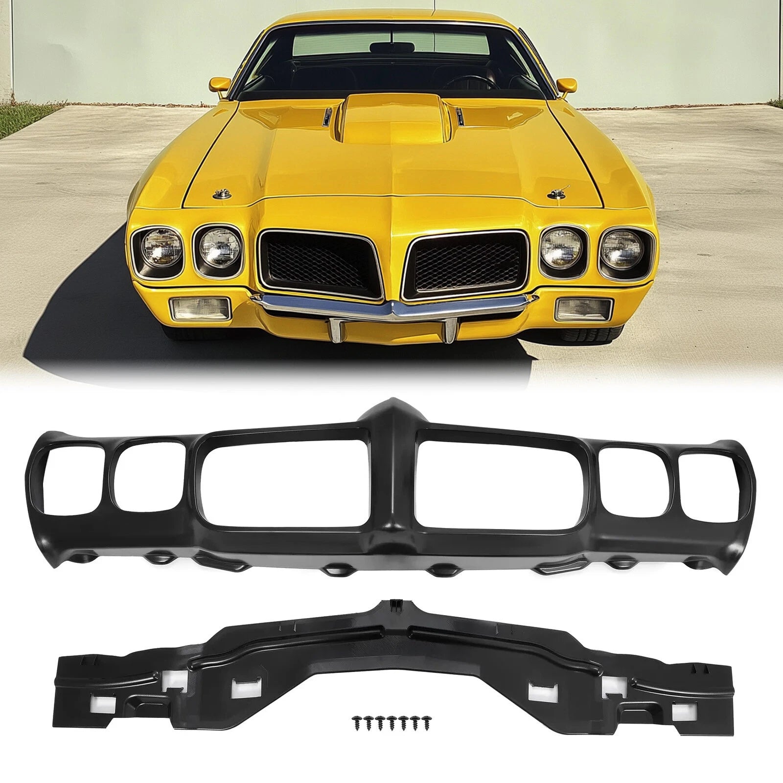 Front ABS Bumper Cover Fascia for Pontiac GTO Lemans (1970) with Hardware
