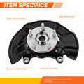 Front LH Loaded Wheel Bearing Hub Knuckle Assembly for Toyota Corolla (2014–2017)