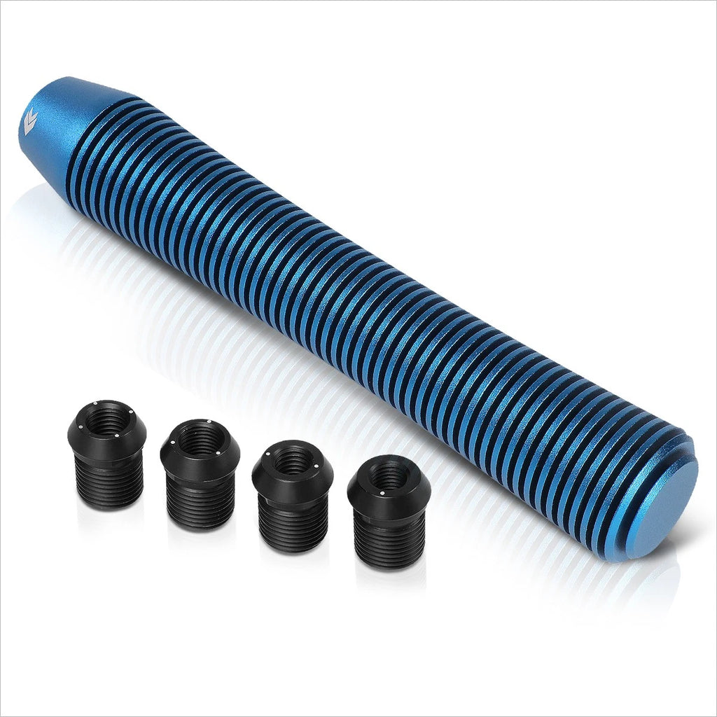NRG SK-710BL Shift Knob 180mm Blue w/4 Thread Adapters for Universal Fit