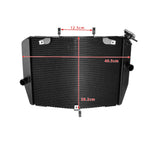 Radiator Cooling Engine Cooler for Kawasaki ZX-6R ZX636 (2024–2025) Black