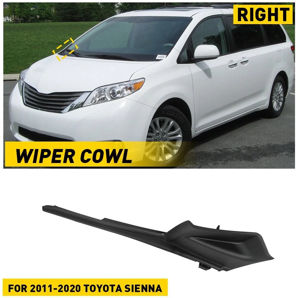 RH Front Windshield Wiper Cowl Cover for Toyota Sienna (2011–2020)