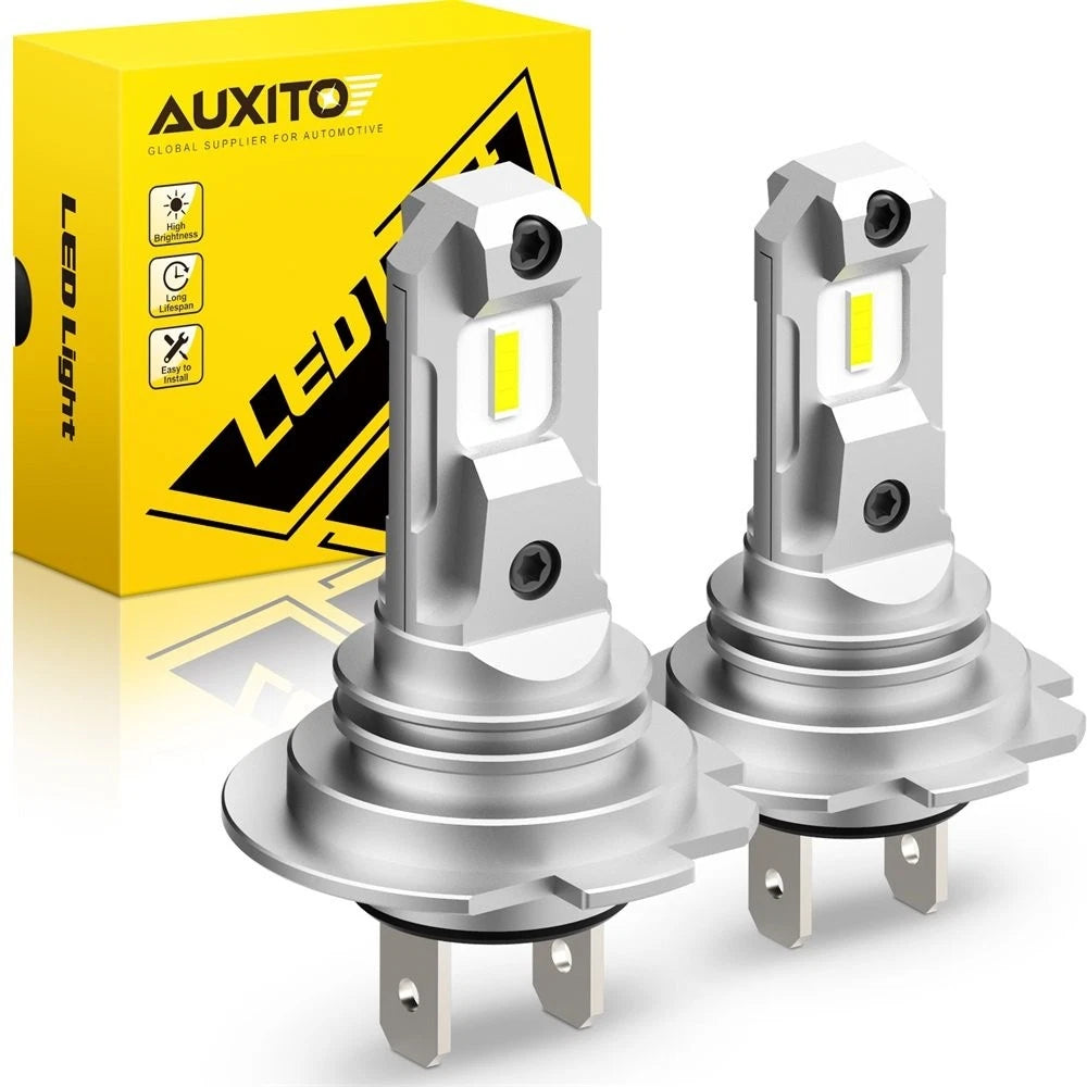 2X H7 LED Headlight Bulb Kit for 100W 40000LM 6500K
