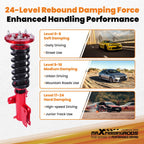 Coilovers 24-Step Damping Adjustable Suspension Set for Ford Mustang (2005–2014)