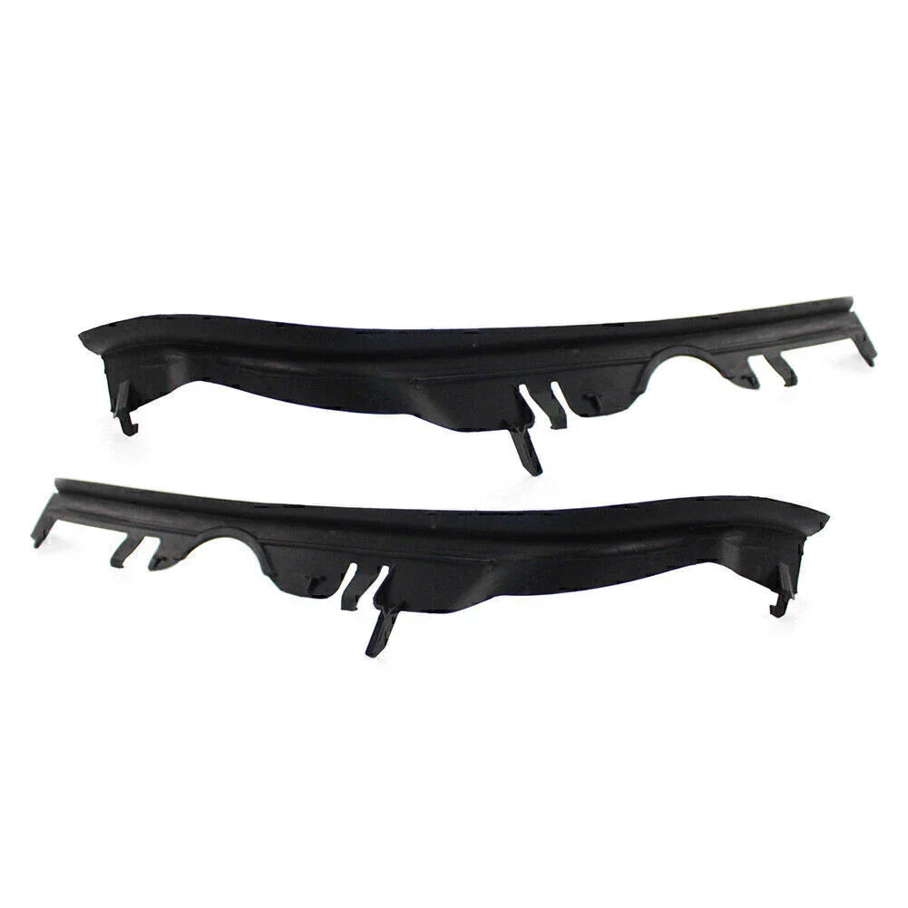 Pair ABS Black Front Upper Headlight Gaskets for BMW 5 Series E39 (1997-2003)