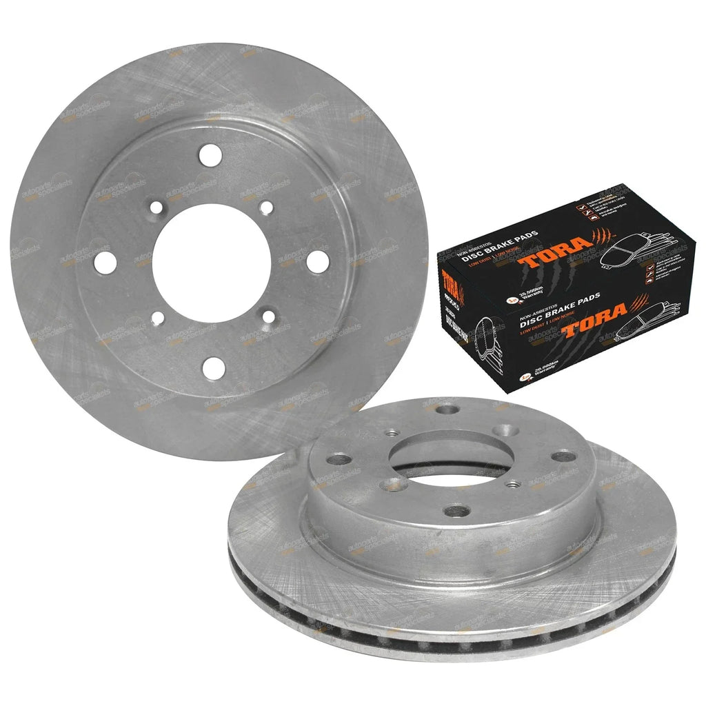 Front Brake Rotor + Disc Pads Set for Suzuki Alto SH410 (1995 - 1999)