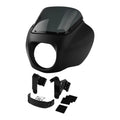 Headlight Fairing & Bracket for Harley FXBB FXLR FXST (2018–2025) Black Denim