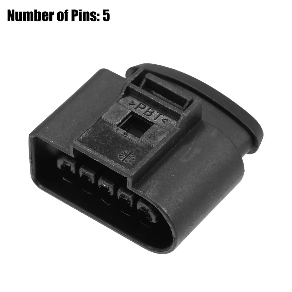 Set of 5 Pin No.1J0973775A Sealed Female JPT Connector Plugs for VW Audi 