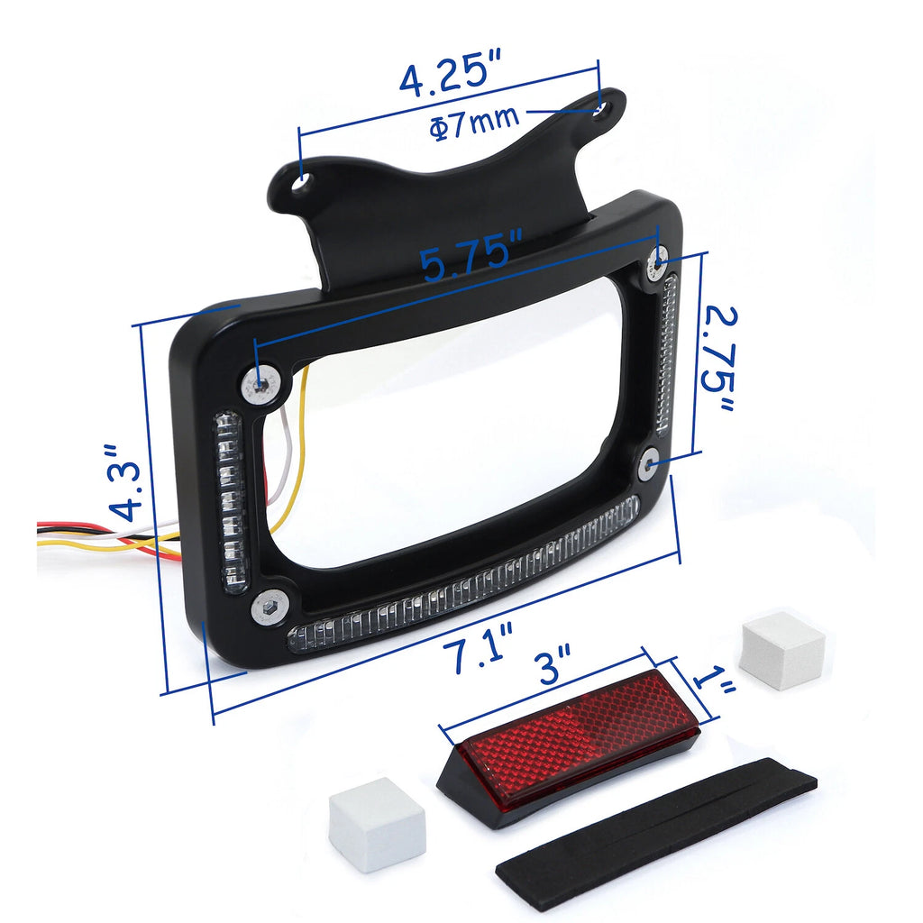License Plate Bracket for Harley FLHX FLHXS FLHXSE FLTRX FLTRXS (2006–2023)