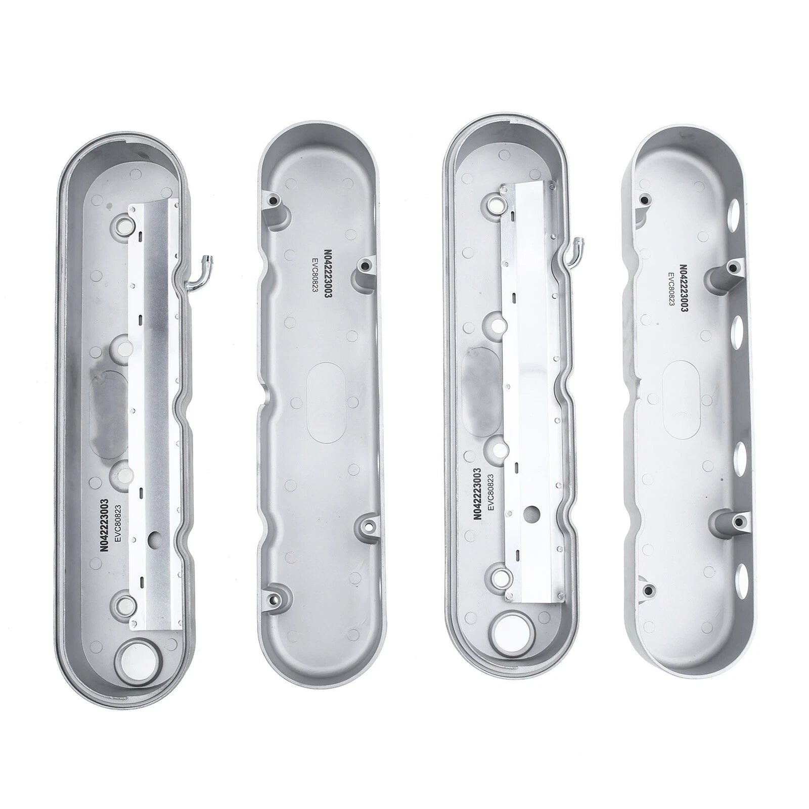Silver Engine Valve Covers for Chevy LS Series (2001-2023)