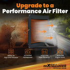 Washable Orange Filter for Honda Civic/Crossroad (2006-2011)