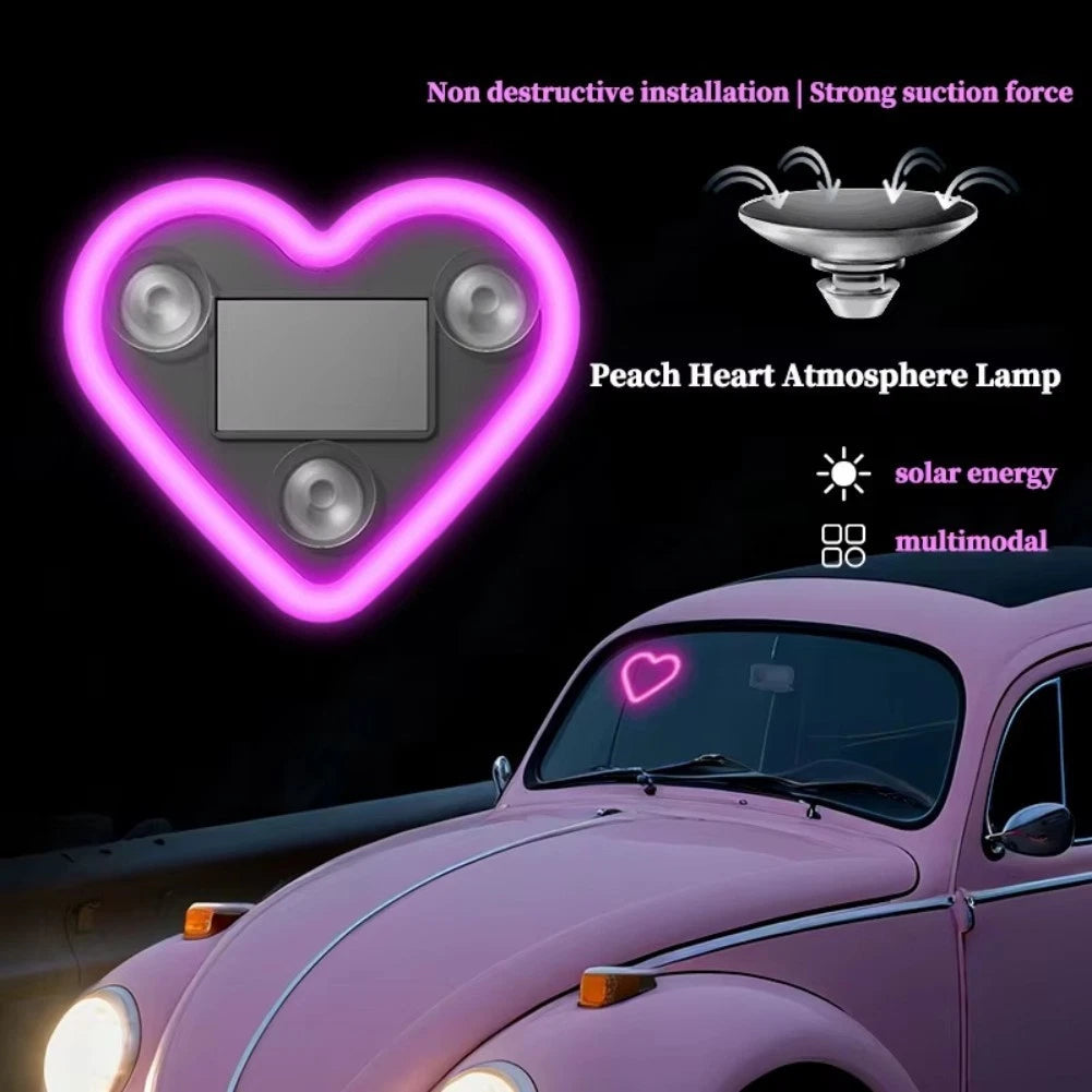 Solar LED Ambient Light for Car Window with Sensor Activation