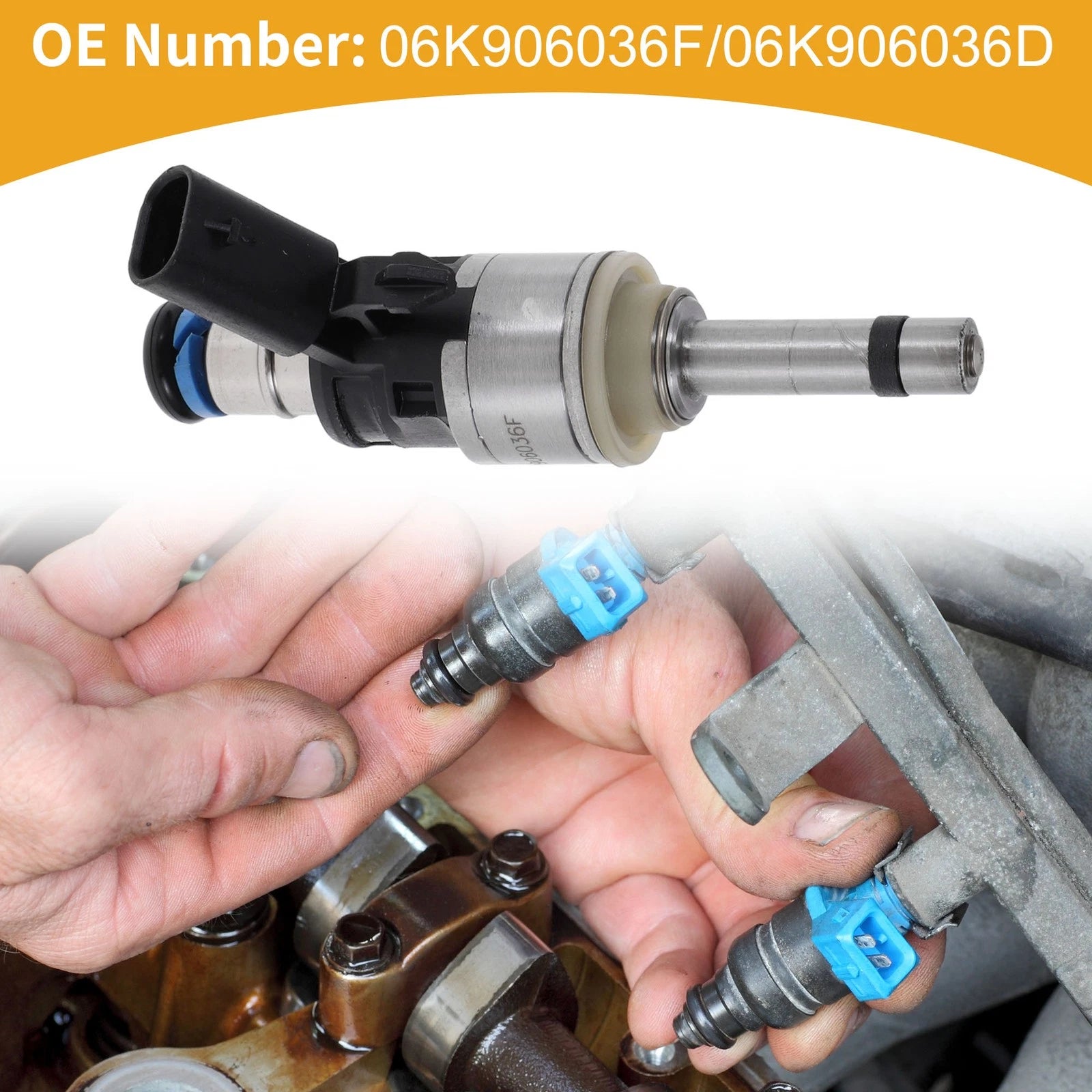 1 Pc Fuel Injector No.06K906036F/06K906036D for Audi A3 (2003–2008)