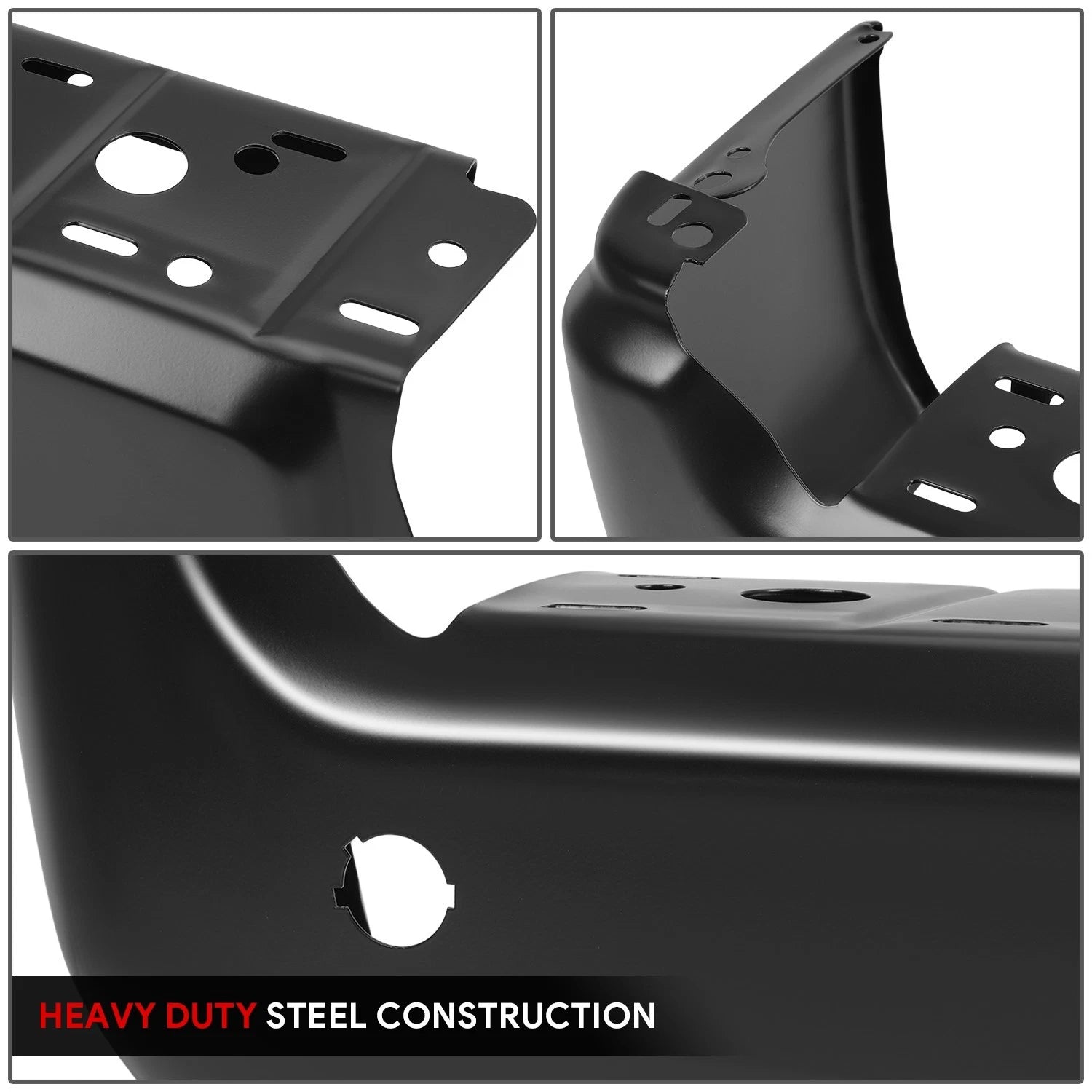 Set of 2 Rear Bumper End Caps for Ford F-250 SD (2017–2022) w/ Sensor Holes