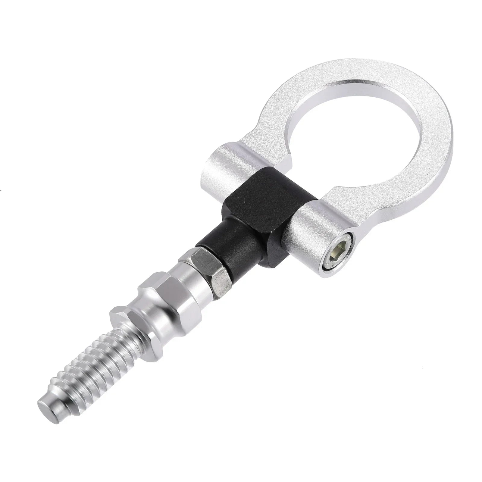 Front Bumper Screw-On Tow Hook Towing Bar for BMW 325i 335i Silver Tone