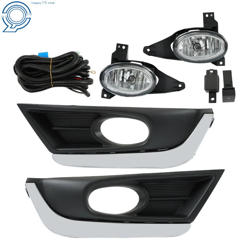 Fog Light Lamps with Chrome Bezel for Honda CR-V (2017-2018)