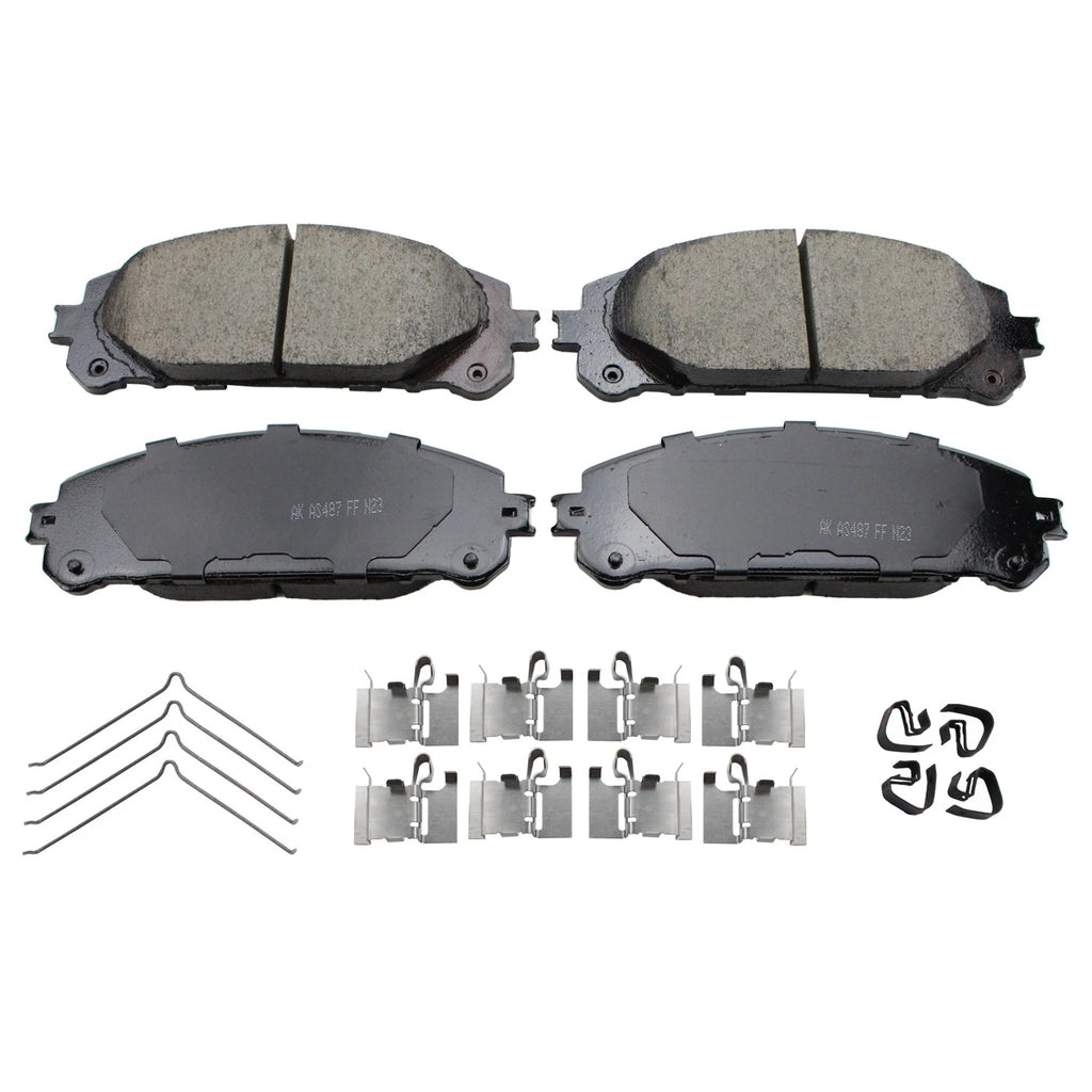 Front Rotors & Akebono ProACT Ceramic Brake Pads Kit for NX200t NX300 (2015–2019)